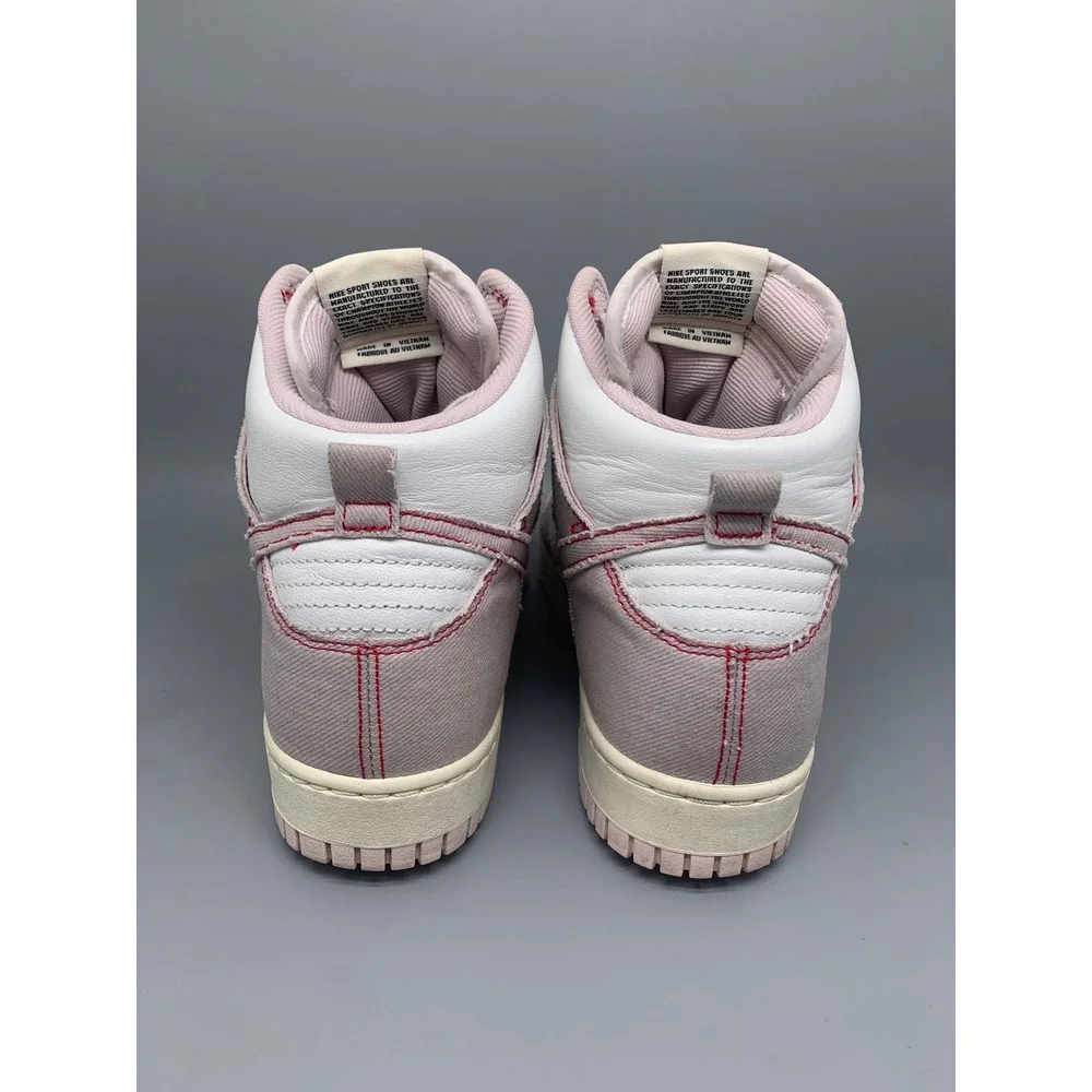 Nike Dunk High‎ 1985 Pink Denim DQ8799-100 Men's Sz 8